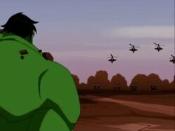 Seeing the approaching enemy