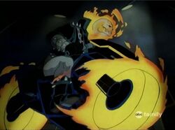 Ghost Rider rides away