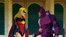 Hawkeye and Ms. Marvel argue AEMH