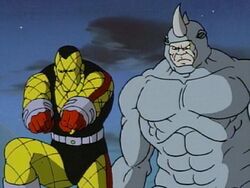 One hero against two villains