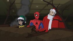 Spider-Man giving him his wish list