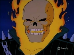 Ghost Rider's flaming head