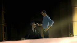 Father and son mend their fences