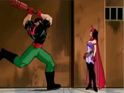 She looks pretty calm considering the size difference