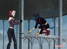 Nightcrawler tracks down Rogue XME