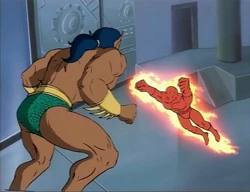 The two fliers fight