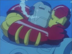 Iron Man attacks War Machine