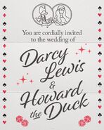 Darcy Lewis-Howard the Duck Wedding Invitation