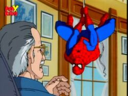 Stan Lee meets his own creation