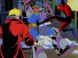 Here he comes to save the day