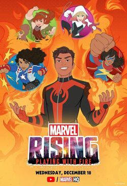 Marvel Rising Playing With Fire Poster