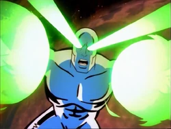 Silver Surfer's eye beams and hand blasts