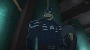 Captain America in his Stealth Suit.