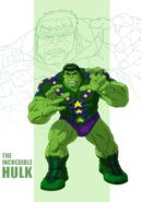 Has the incredible hulk wrestling poster by jerome k moore d926eaw-fullview