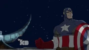 Captain America hit by Thanos