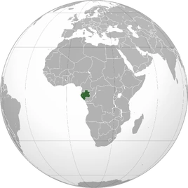 Map of Gabon