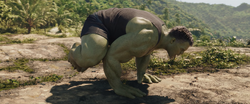 Hulk exercising