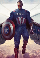 Sam Wilson's second uniform, featured in Captain America: Brave New World