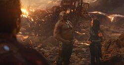Drax yawns during 's speech