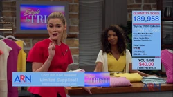  and  advertise the cozy rib knit sweater