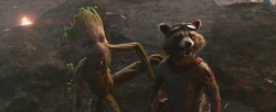 Rocket and Groot reunite