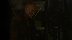 Sarge smirking with  regarding 