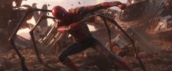 Iron Spider Pulling Down Thanos