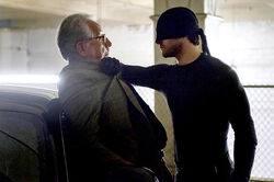 Daredevil confronts Leland Owlsley