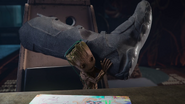 Groot holding Jet Boot