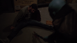 The Kree Warrior attacks 