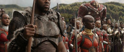 Okoye witnesses the arrival of the 