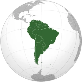 Map of South America