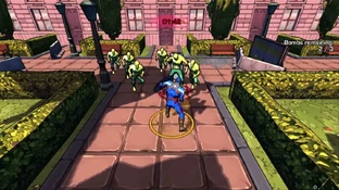 Cap fighting Serpent Society