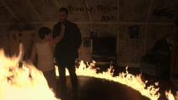 Fire Circle Archer Scared