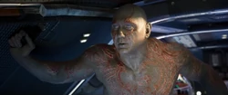 Drax aboard the Milano