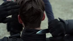 Russo quietly reveals his hidden wrist blade