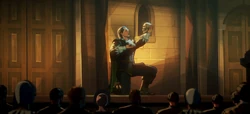 Loki performing 