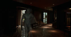 Ghost arrives at her  with the 