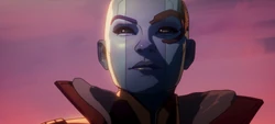 Nebula looks over a bright 