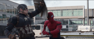 Cap hits Spider-Man