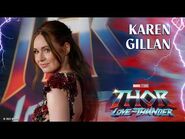 Karen Gillan's Nebula and The Guardians of the Galaxy in Marvel Studios' Thor- Love and Thunder