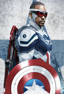 Sam Wilson's first uniform, featured in The Falcon and The Winter Soldier and Captain America: Brave New World