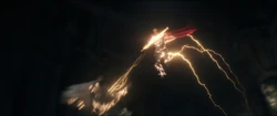 Thor projecting electricity at 