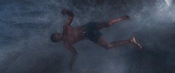 T'Challa cae en el agua