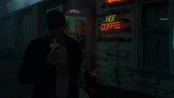 Tilden stops at the gas station