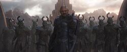 Skurge leading the entire army of 