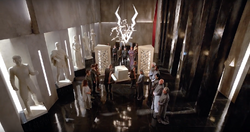 Чёрный гром на церемонии 