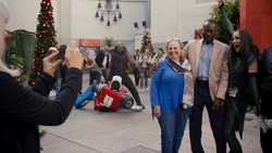 Drax violently beating up a 