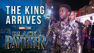 The King Arrives -- Chadwick Boseman at Marvel Studios' Black Panther World Premiere Red Carpet