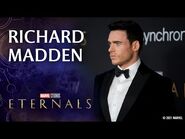 Richard Madden on Practicing His Laser Vision - Marvel Studios' Eternals Red Carpet